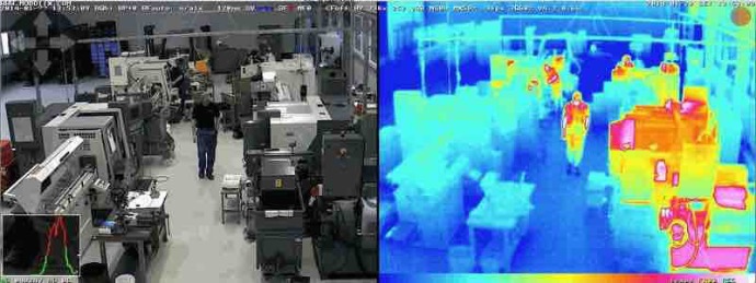 Thermalkamera Beispiel Maschinenüberwachung